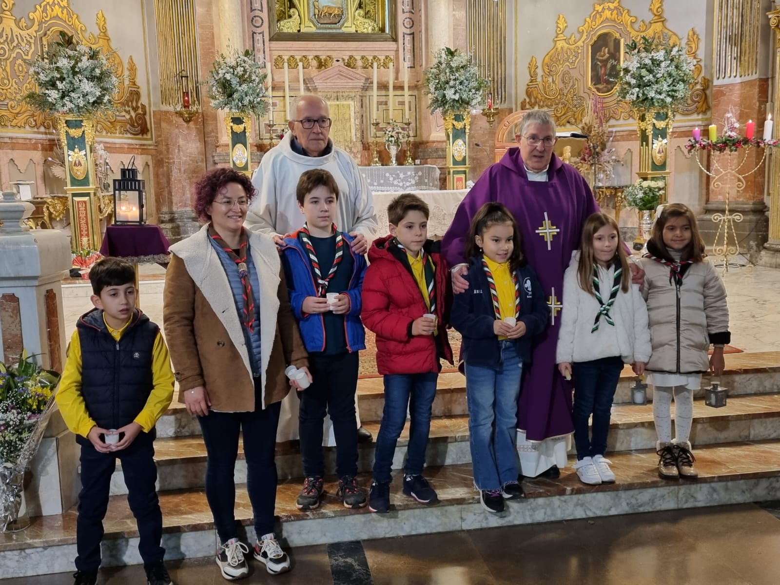 Llegada de la Luz de la Paz de Belén a la Basílica