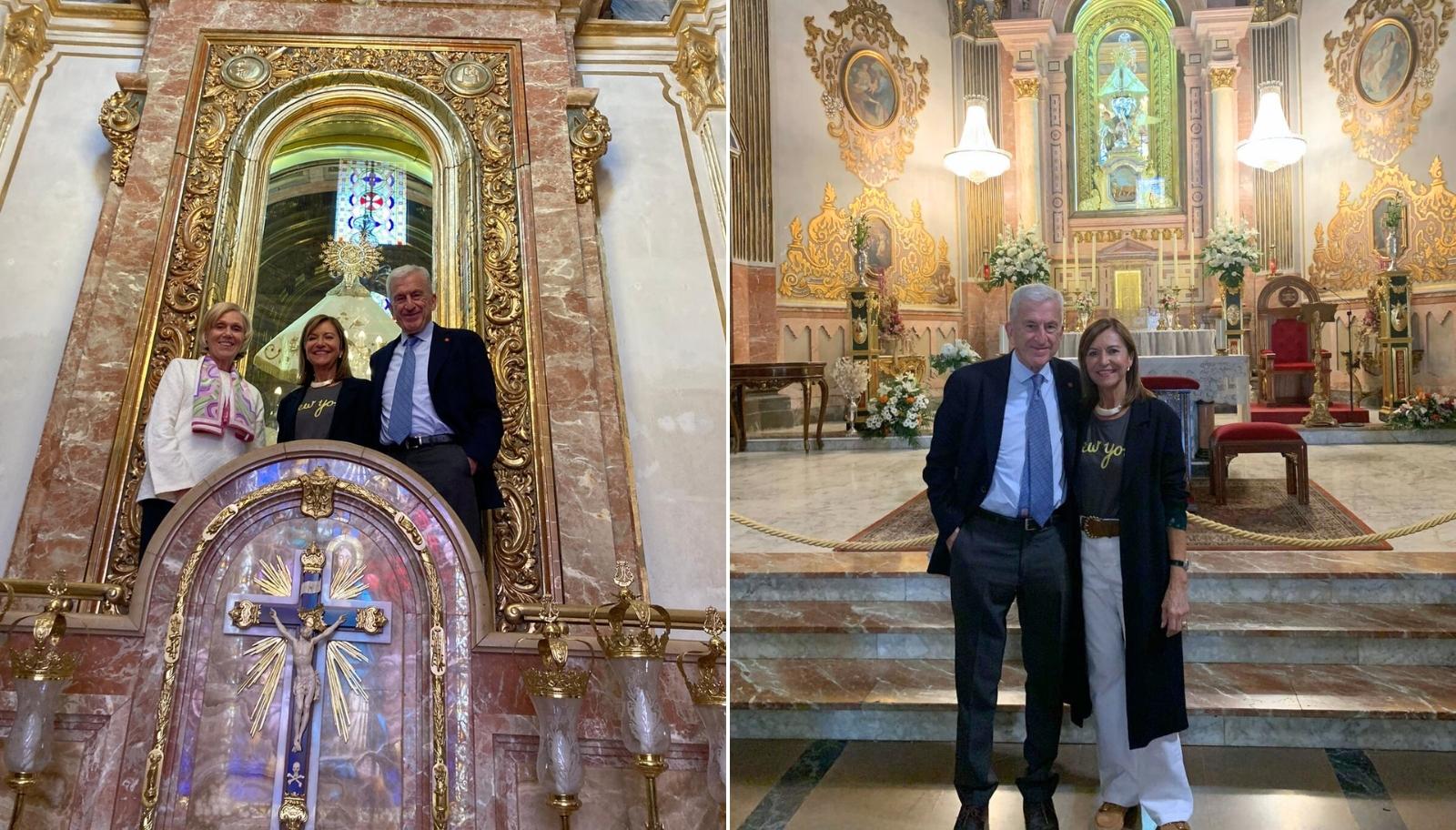 El Presidente Nacional de Caritas, D. Manuel Bretón, visita la Basílica de Lledó