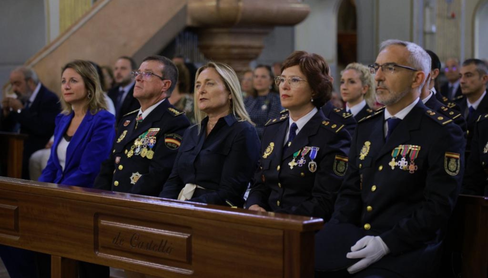 La Policía Nacional celebra la fiesta de los Santos Ángeles Custodios en la Basílica de Lledó